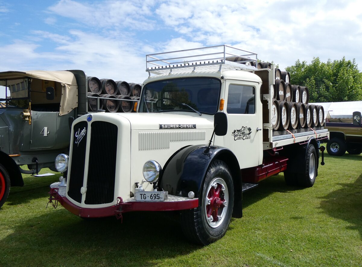 (262'921) - M�hl, Arbon - TG 695 - Saurer am 25. Mai 2024 in Arbon, Arbon Classics