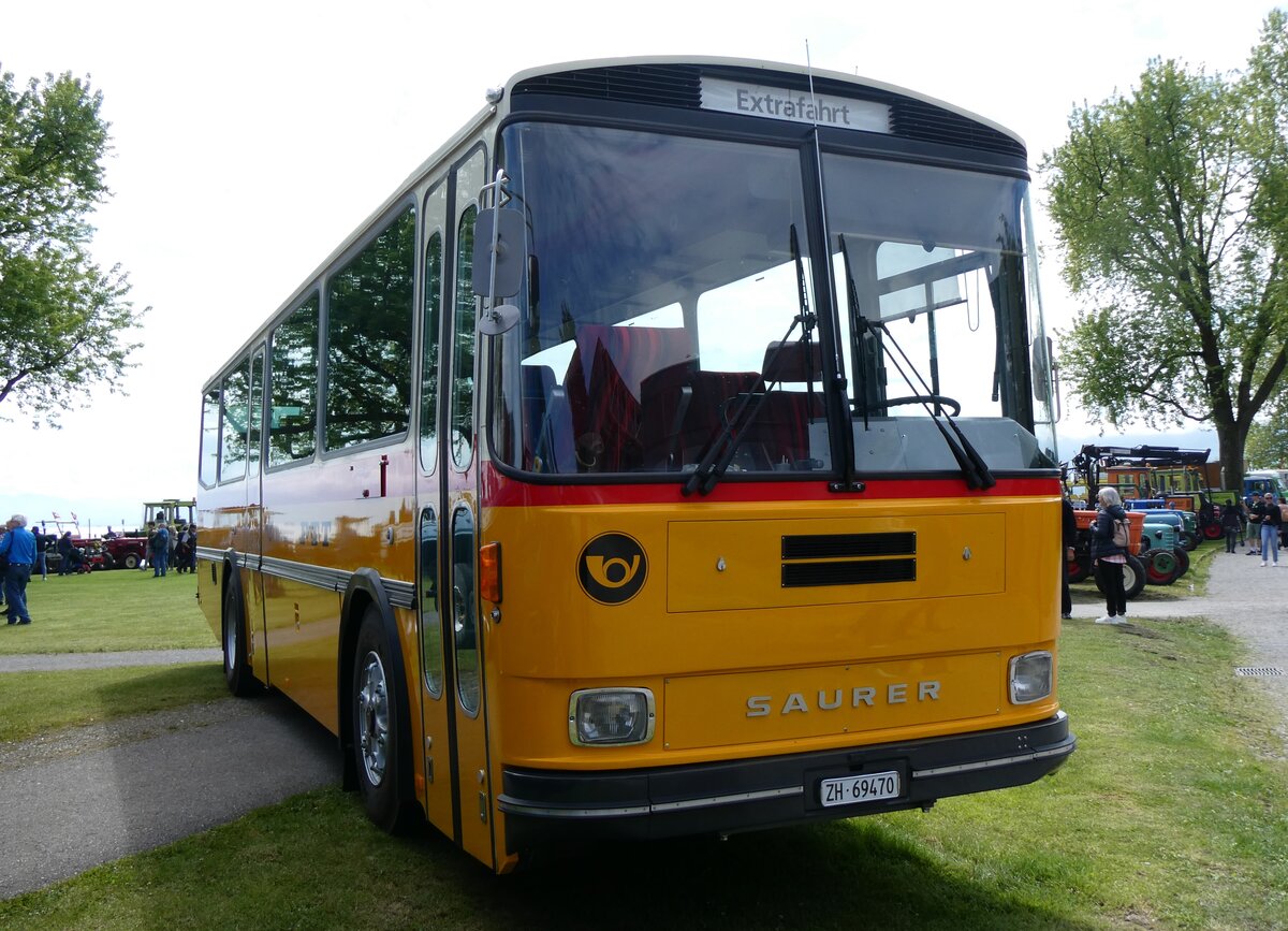 (262'954) - Oldtimer Garage, Hri - ZH 69'470 - Saurer/R&J (ex Brei, Berneck; ex Matt, FL-Mauren Nr. 19; ex P 24'356) am 25. Mai 2024 in Arbon, Arbon Classics