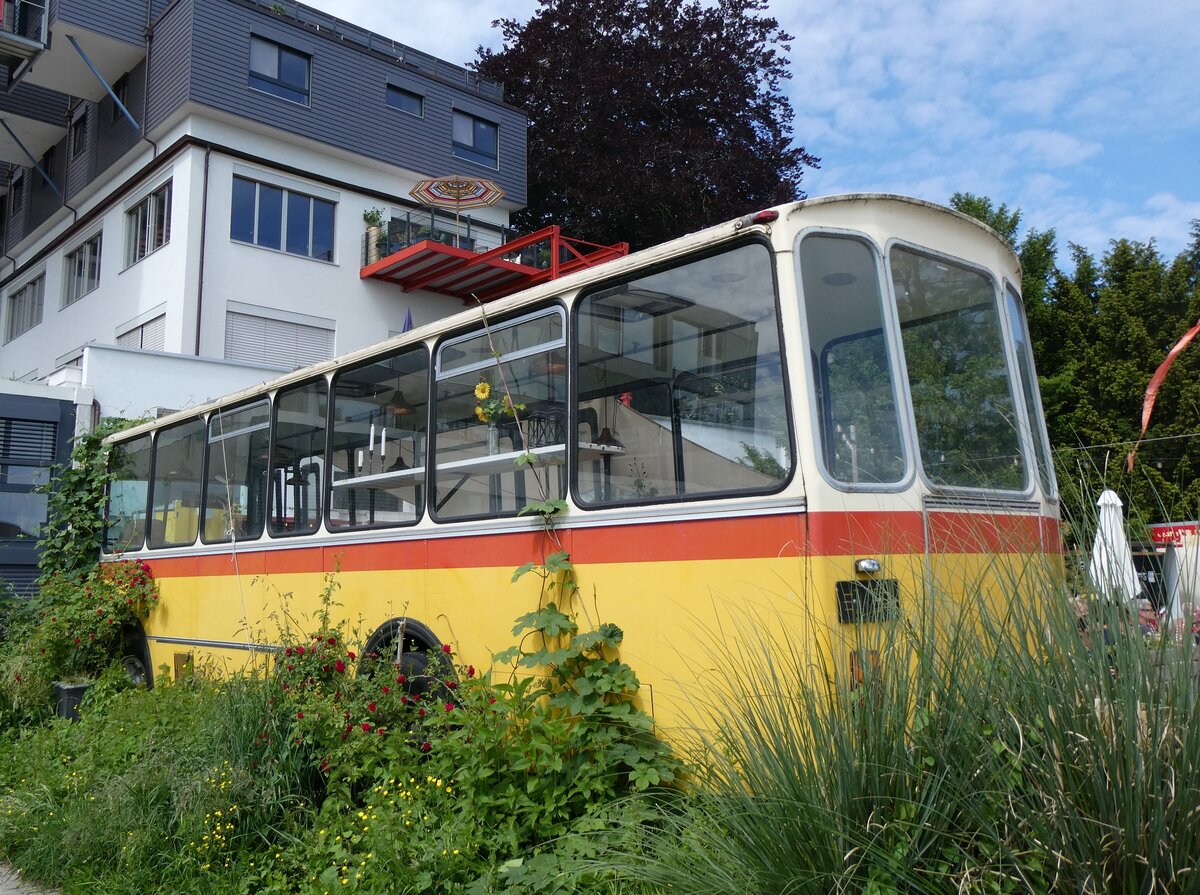 (262'955) - Oldtimer Club Saurer, Arbon - Saurer/Tscher-R&J (ex Heim, Flums; ex P 25'208; ex P 24'662) am 25. Mai 2024 in Arbon, Saurermuseum 