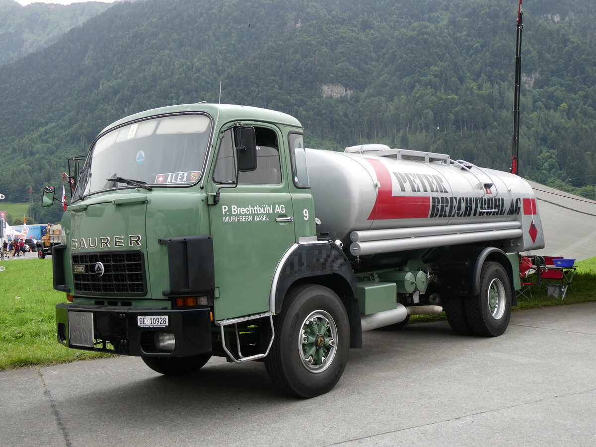 (264'150) - Brechtb�hl, Muri - Nr. 9/BE 10'928 - Saurer am 29. Juni 2024 in Interlaken, Flugplatz