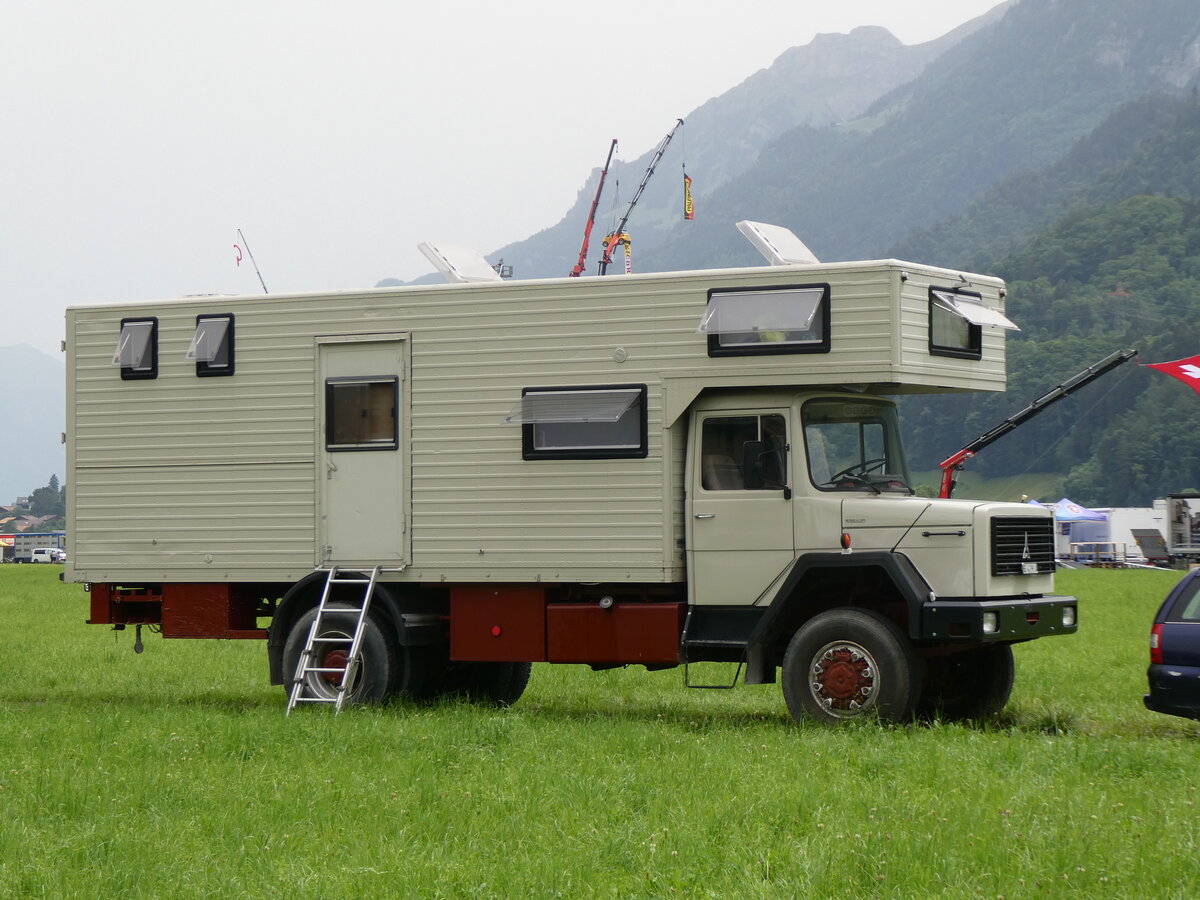 (264'157) - B�hlmann, Riggisberg - BE 429 U - Magirus-Deutz am 29. Juni 2024 in Interlaken, Flugplatz