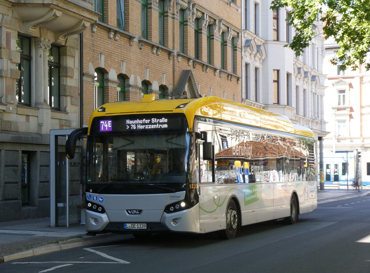 (264'446) - LVB Leipzig - Nr. 12'339/L-DE 1339 - eVDL am 9. Juli 2024 in Leipzig, Karl-Liebknecht-/Kurt-Eisner-Strasse