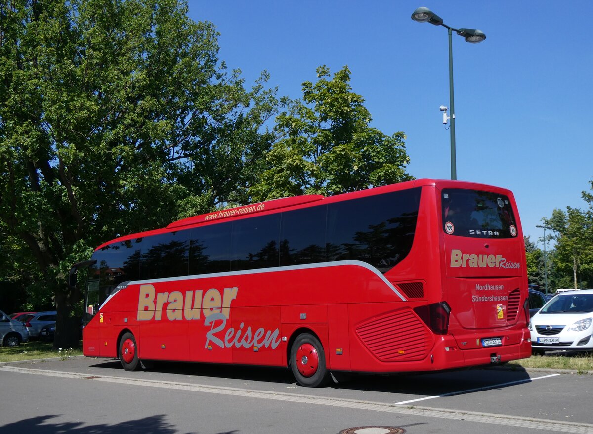 (264'495) - Brauer, Nordhausen - NDH-BR 10 - Setra am 9. Juli 2024 in Markkleeberg, Seepromenade