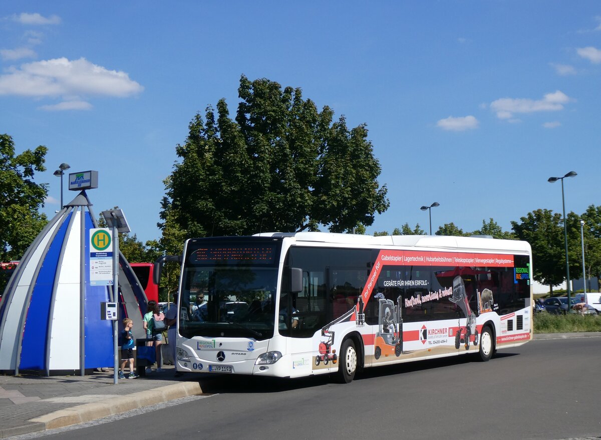 (264'514) - Regionalbus Leipzig, Deuben - L-YP 1193 - Mercedes am 9. Juli 2024 in Markkleeberg, Seepromenade