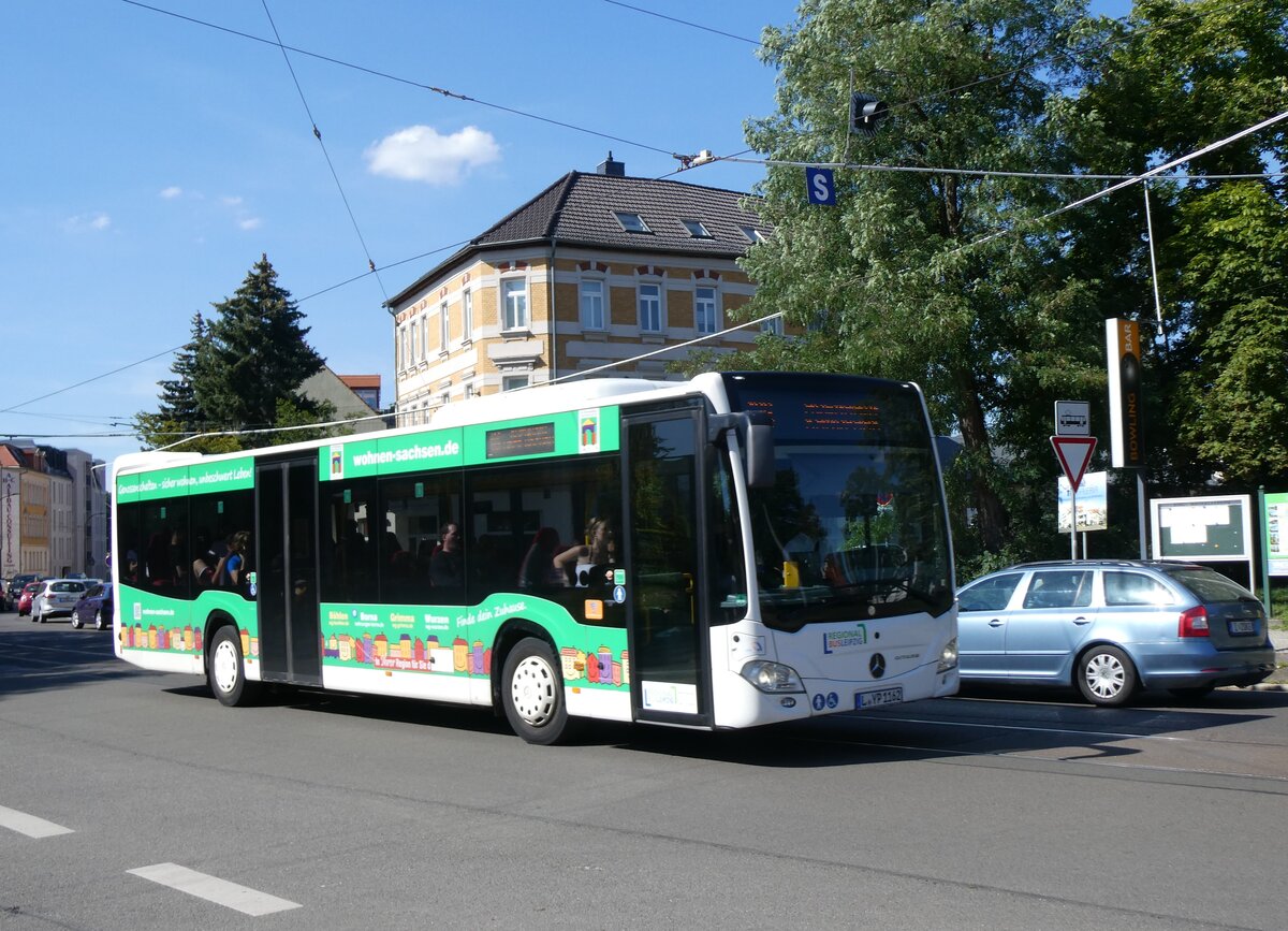 (264'517) - Regionalbus Leipzig, Deuben - L-YP 1162 - Mercedes am 9. Juli 2024 in Markkleeberg, Schillerplatz