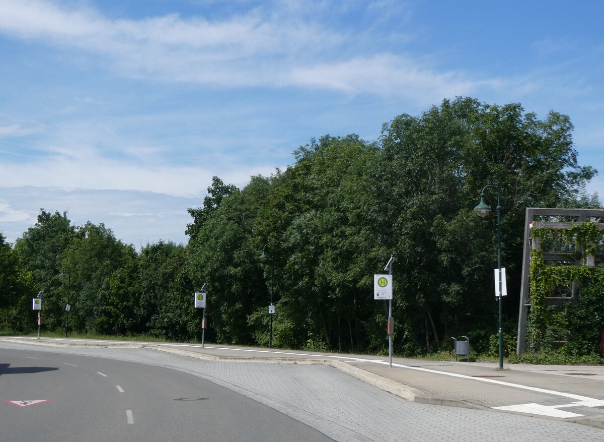 (264'571) - PNVG-Haltestellen am 10. Juli 2024 beim Bahnhof Bad Drrenberg