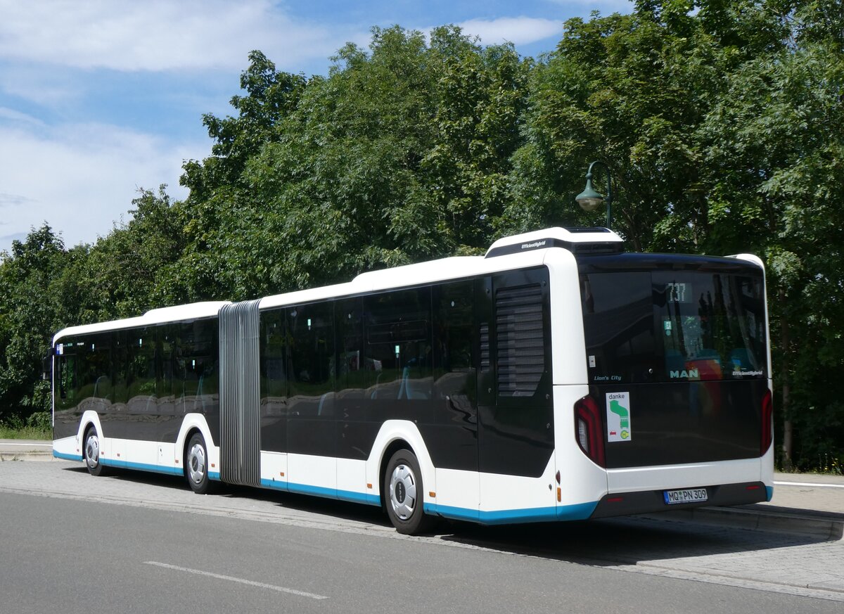 (264'575) - PNVG Querfurt - MQ-PN 309 - MAN am 10. Juli 2024 beim Bahnhof Bad Drrenberg