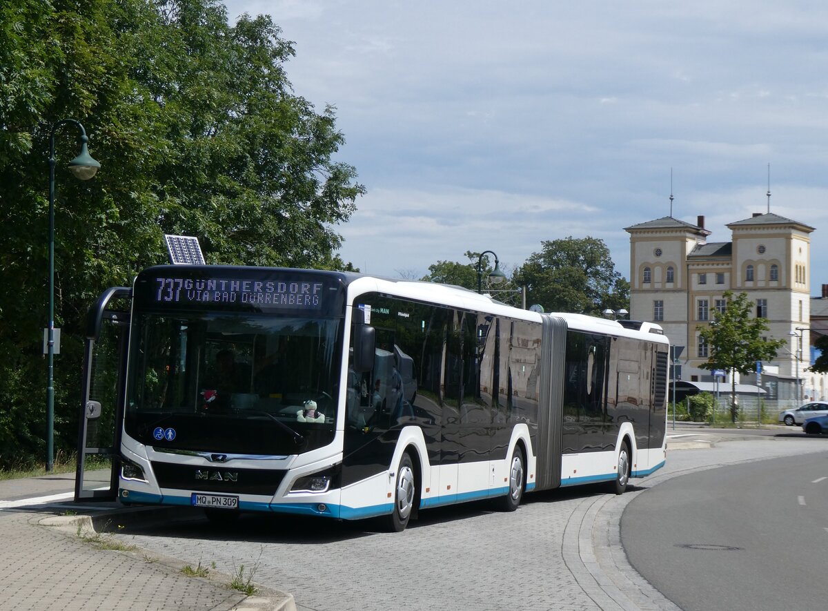 (264'576) - PNVG Querfurt - MQ-PN 309 - MAD am 10. Juli 2024 beim Bahnhof Bad Drrenberg