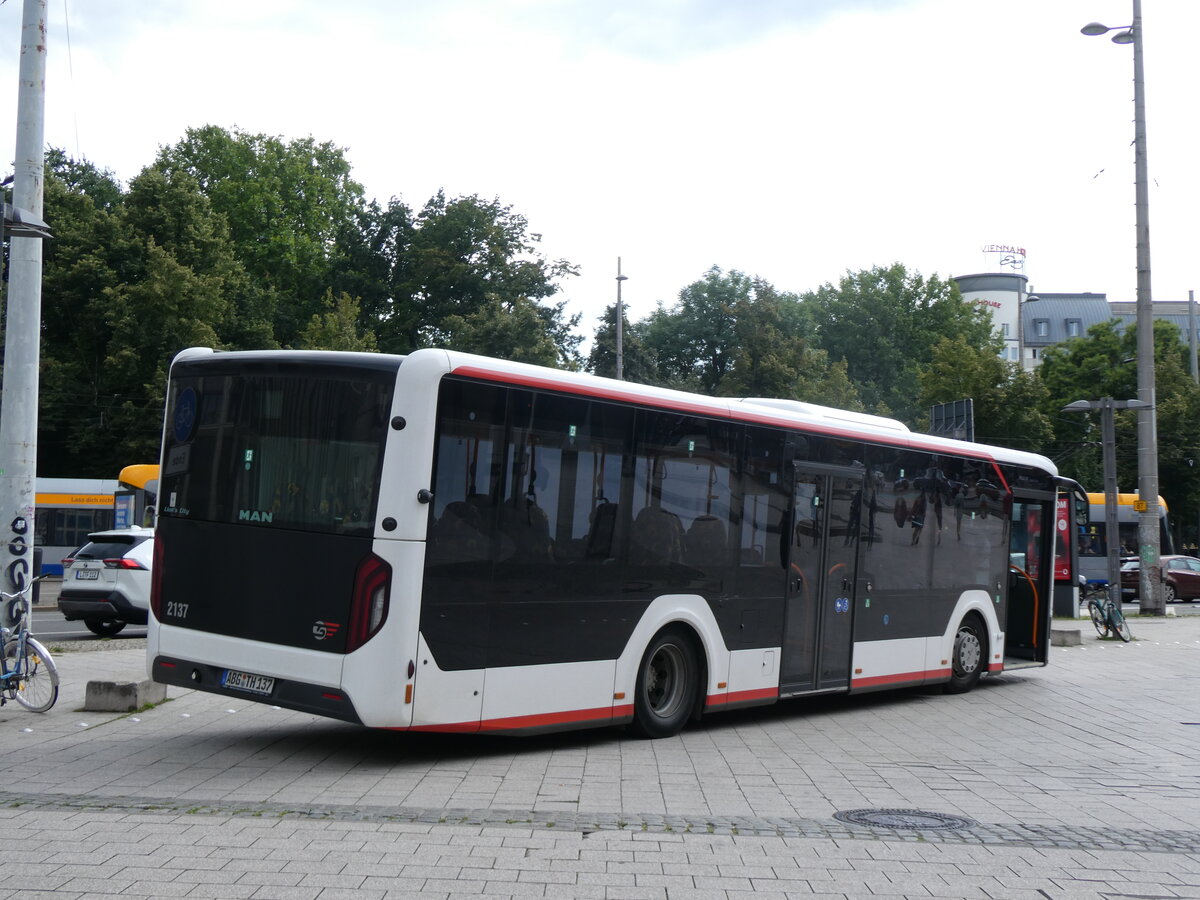 (264'630) - Thsac, Windischleuba - Nr. 2137/ABG-TH 137 - MAN am 10. Juli 2024 beim Hauptbahnhof Leipzig