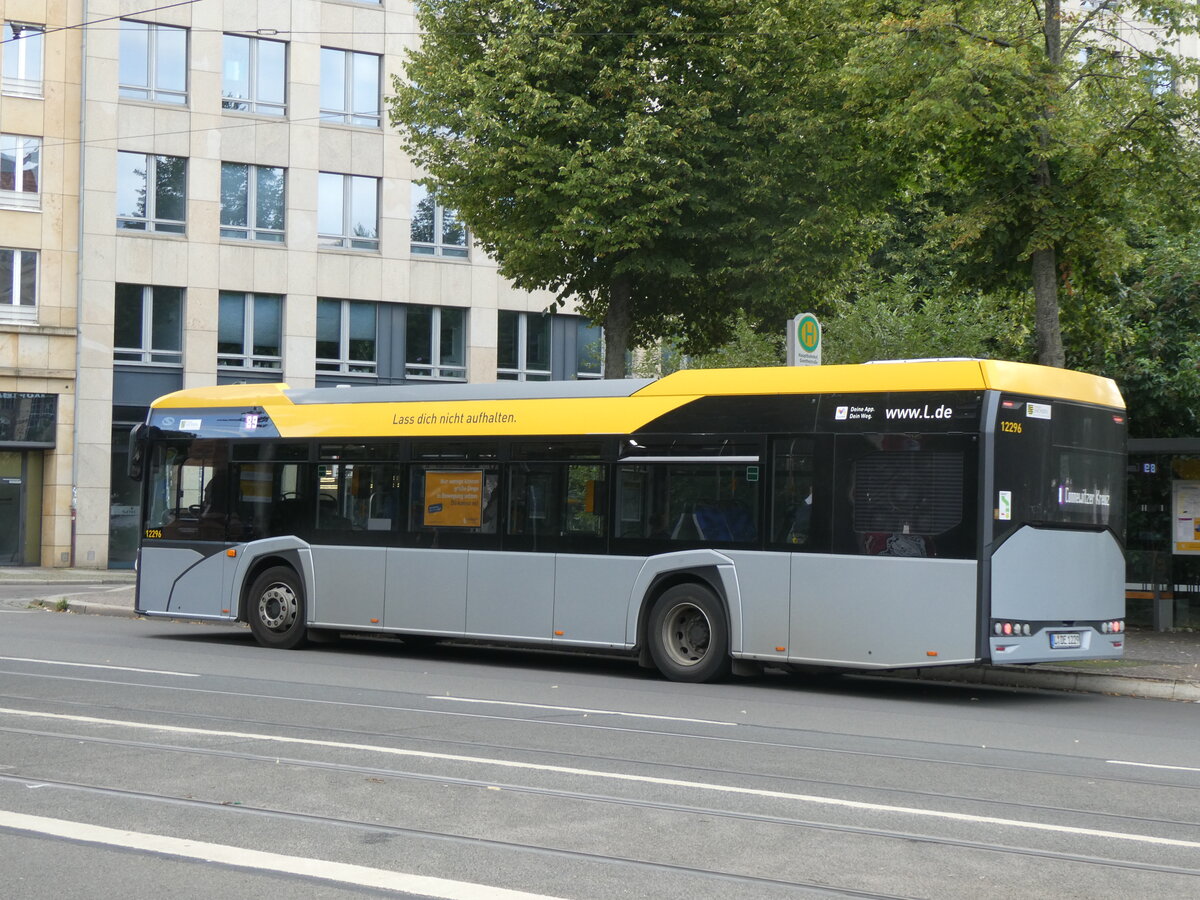 (264'750) - LVB Leipzig - Nr. 12'296/L-DE 1229 - Solaris am 11. Juli 2024 beim Hauptbahnhof Leipzig