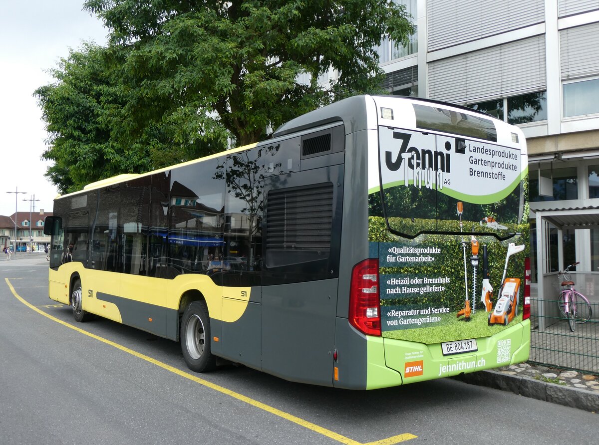 (264'812) - STI Thun - Nr. 187/BE 804'187 - Mercedes am 15. Juli 2024 bei der Schifflndte Thun