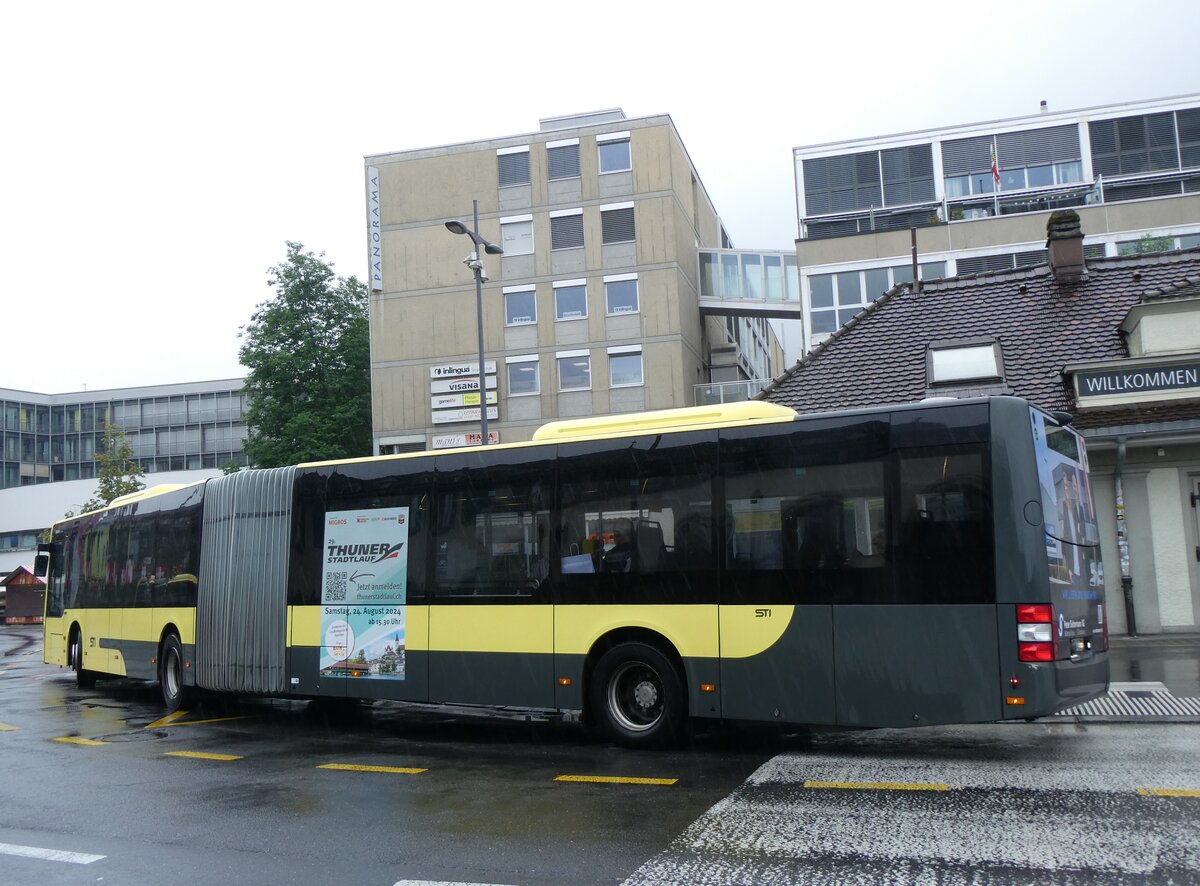 (264'946) - STI Thun - Nr. 700/BE 849'700 - MAN am 22. Juli 2024 beim Bahnhof Thun