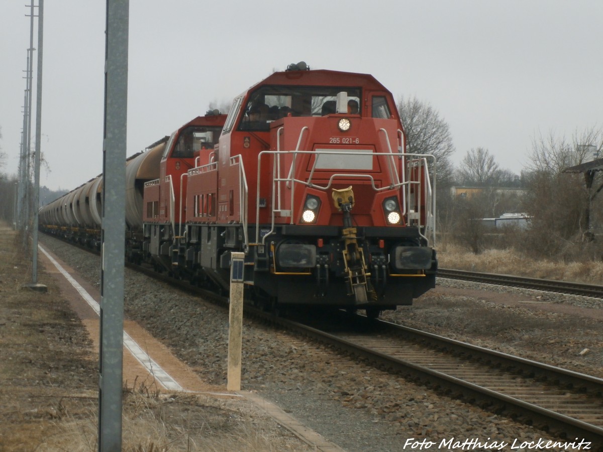 265 021-6 und 265 019-0 in Halle-Trotha am 12.3.15