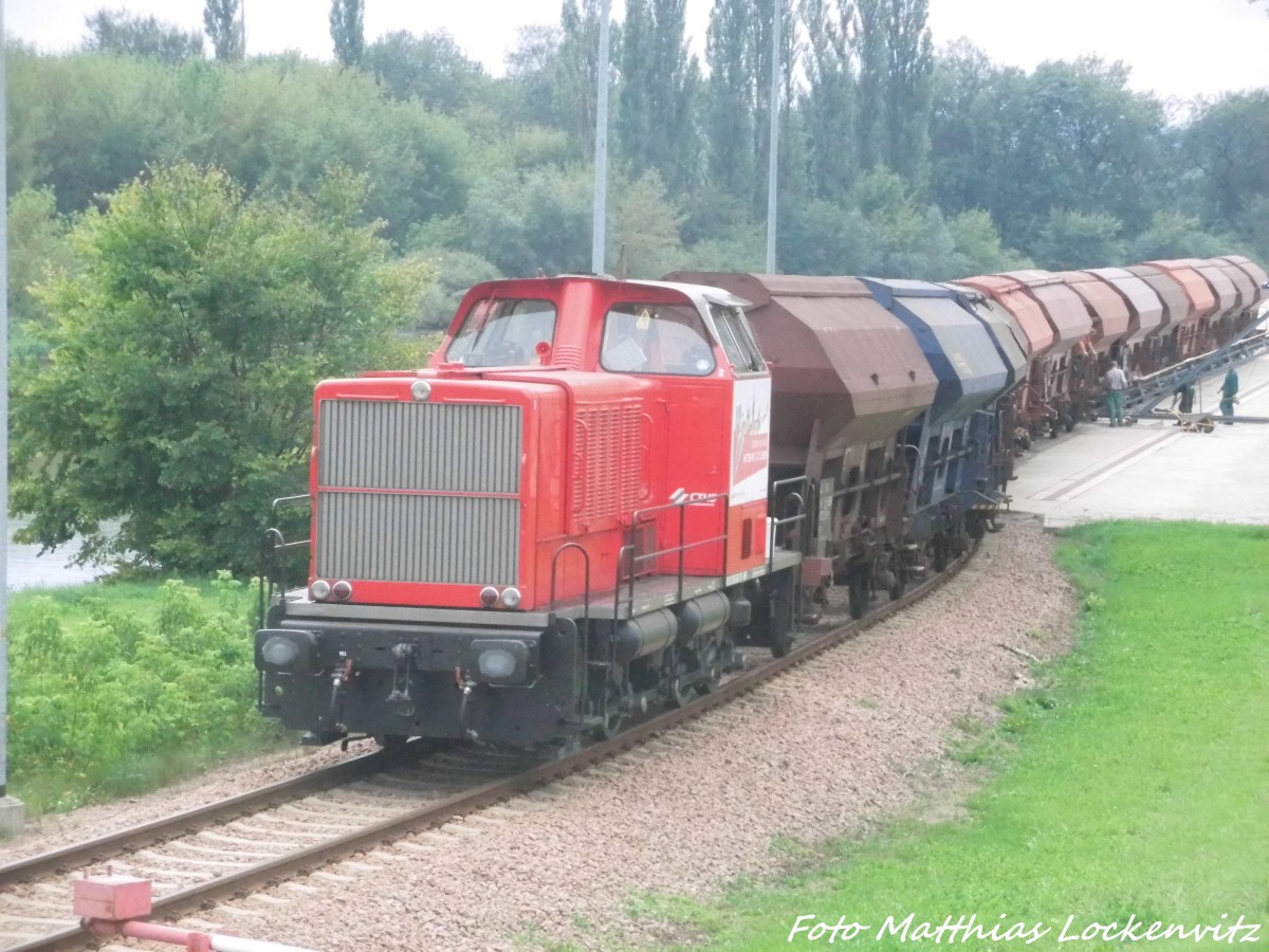 265 603 der CTHS bei Rangierarbeiten im Saalehafen in Halle (Saale) am 3.9.15