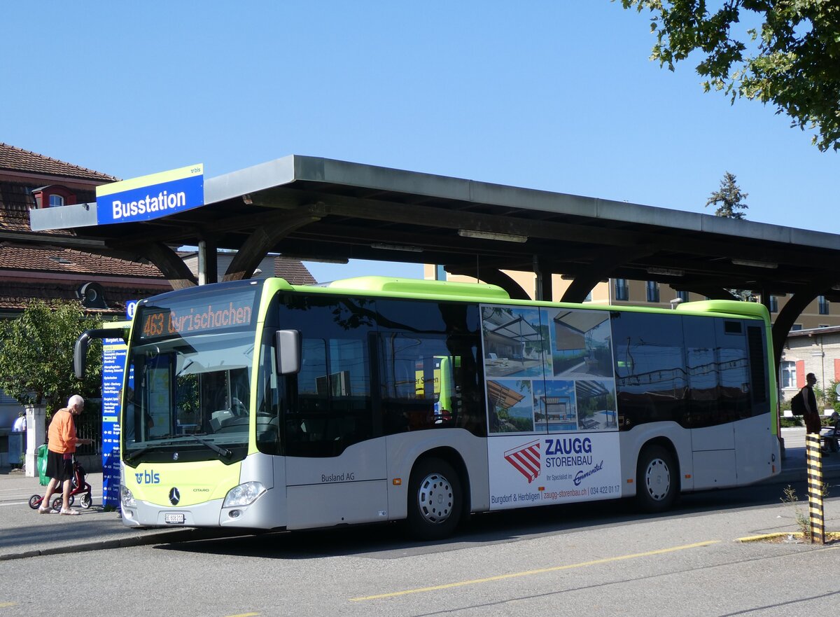 (265'001) - Busland, Burgdorf - Nr. 210/BE 808'210 - Mercedes am 25. Juli 2024 beim Bahnhof Burgdorf