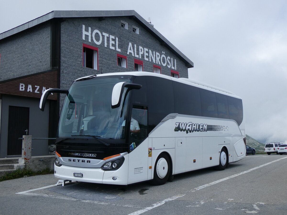 (265'144) - Zwahlen, Oberdiessbach - BE 120'159 - Setra am 28. Juli 2024 in Grimsel, Passhhe