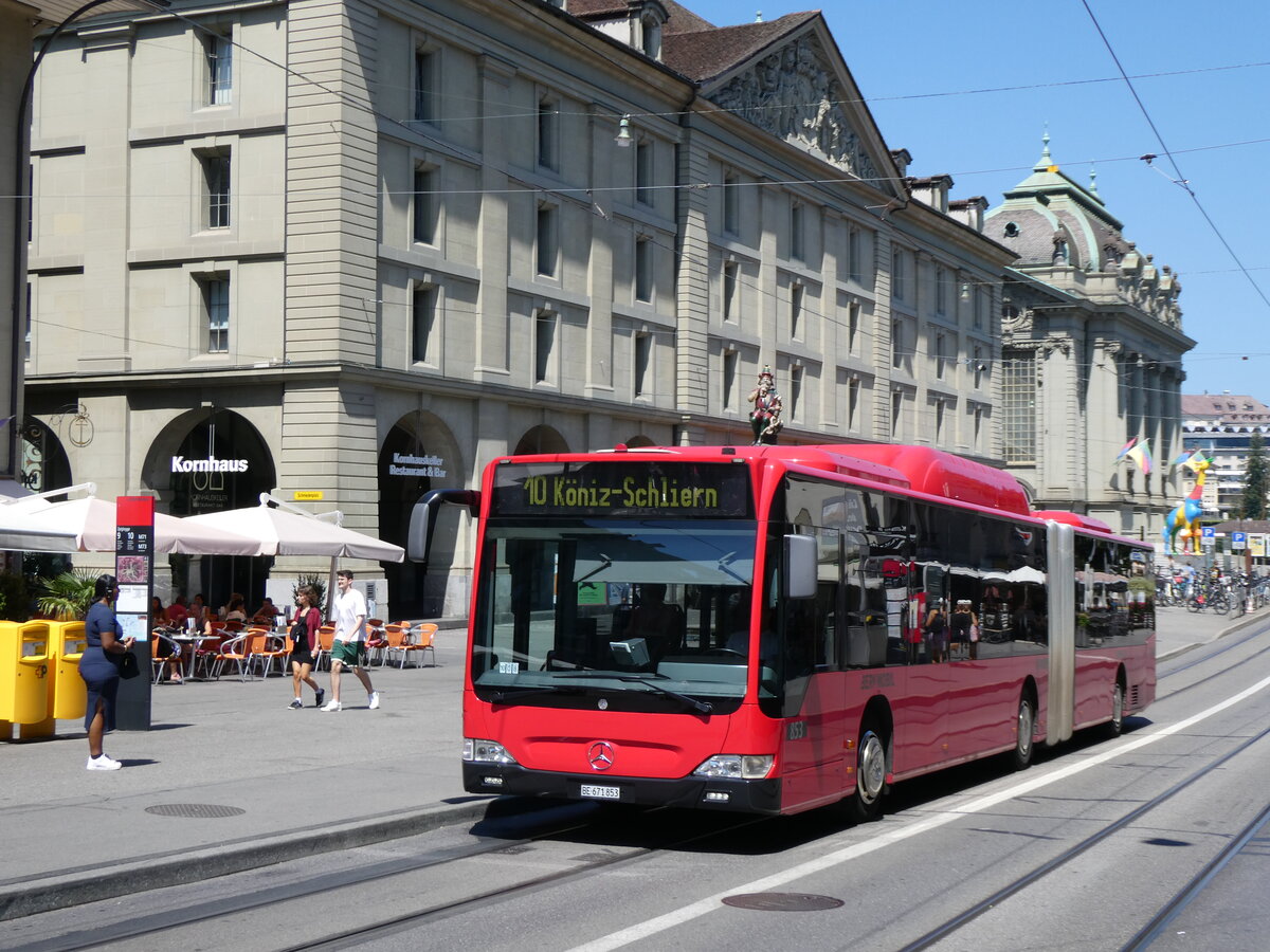 (265'252) - Bernmobil, Bern - Nr. 853/BE 671'853 - Mercedes am 29. Juli 2024 in Bern, Zytglogge