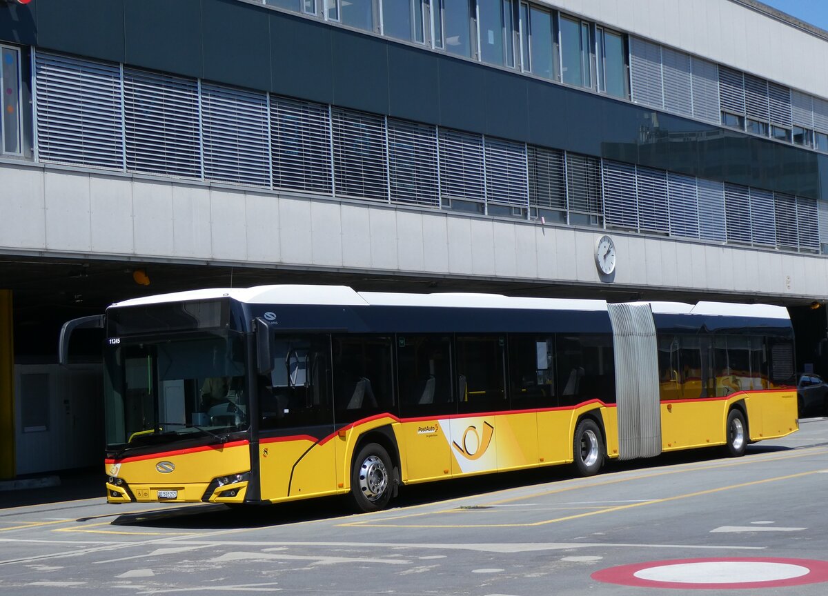 (265'259) - PostAuto Bern - Nr. 11'245/BE 546'245/PID 11'245 - Solaris am 29. Juli 2024 in Bern, Postautostation