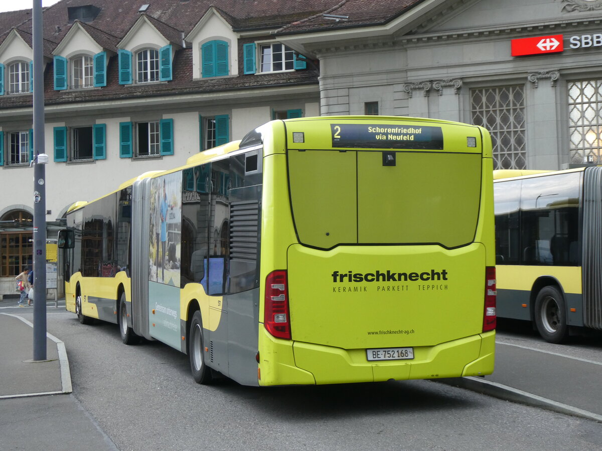 (265'467) - STI Thun - Nr. 168/BE 752'168 - Mercedes am 8. August 2024 beim Bahnhof Thun