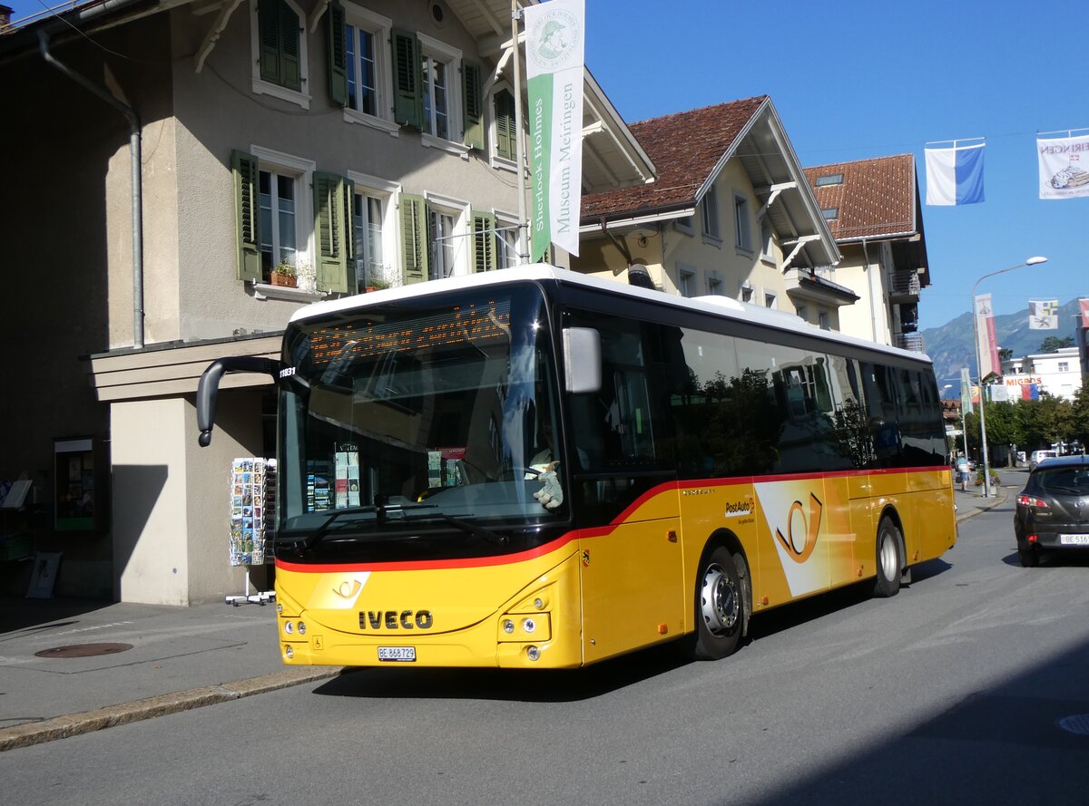 (265'565) - Flck, Brienz - Nr. 29/BE 868'729/PID 11'831 - Iveco am 13. August 2024 in Meiringen, Bahnhofstrasse