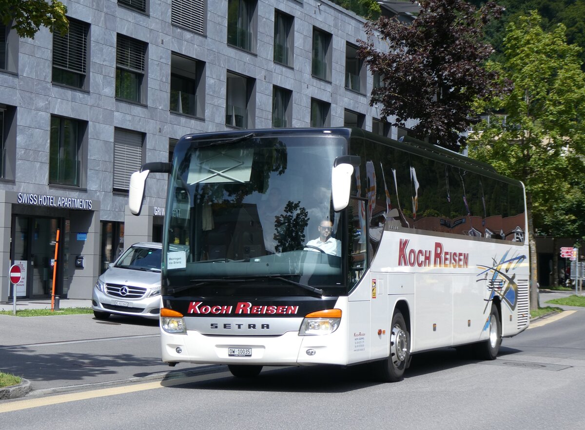 (265'953) - Koch, Giswil - OW 10'035 - Setra am 19. August 2024 beim Bahnhof Interlaken Ost