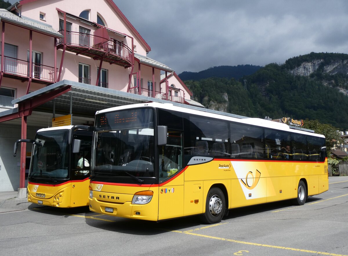 (265'991) - PostAuto Bern - Nr. 73/BE 171'453/PID 5624 - Setra (ex AVG Meiringen Nr. 73) am 19. August 2024 in Meiringen, Postautostation