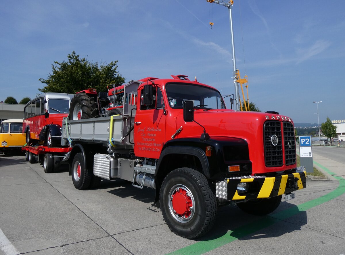 (266'378) - Stterlin, Schnenbuch - BL 7211 - Saurer am 31. August 2024 in Oberkirch, CAMPUS Sursee