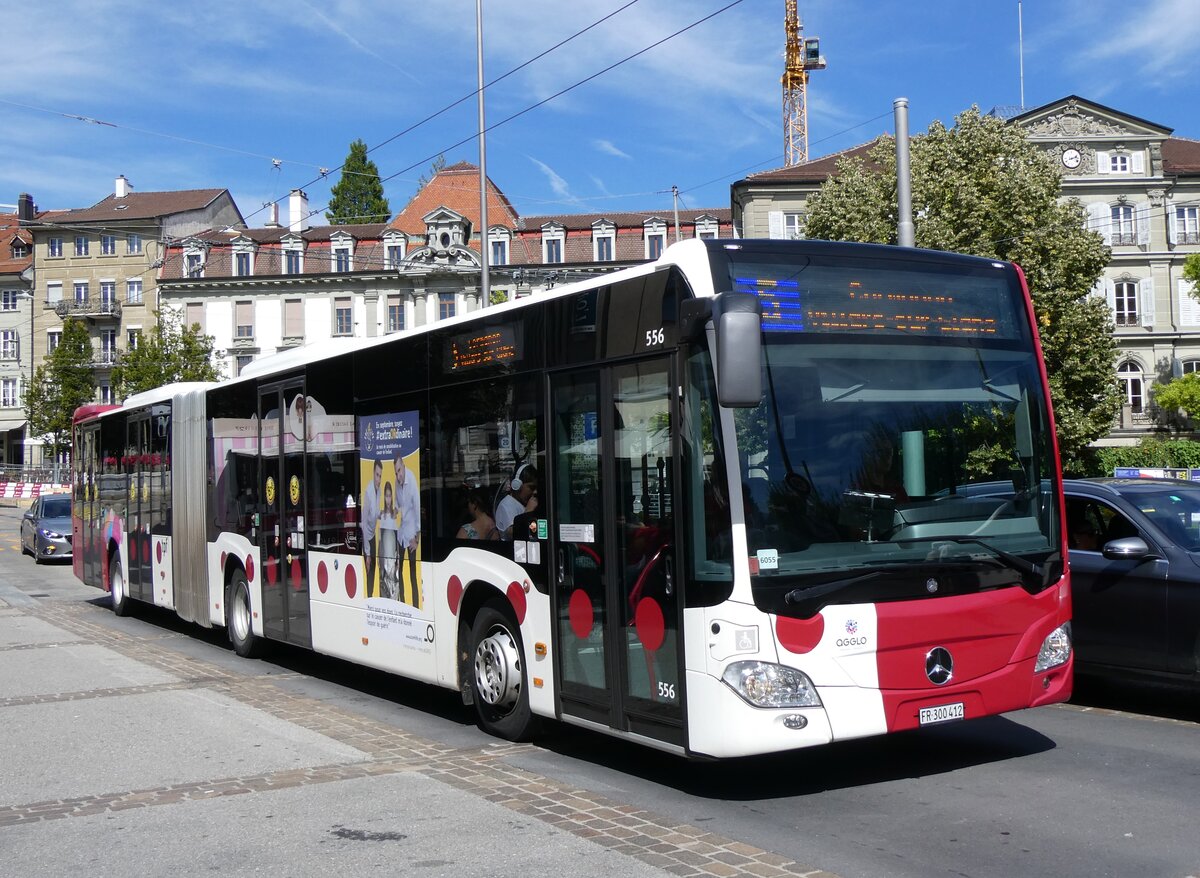 (266'821) - TPF Fribourg - Nr. 556/FR 300'412 - Mercedes am 7. September 2024 in Fribourg, Place Georges Python