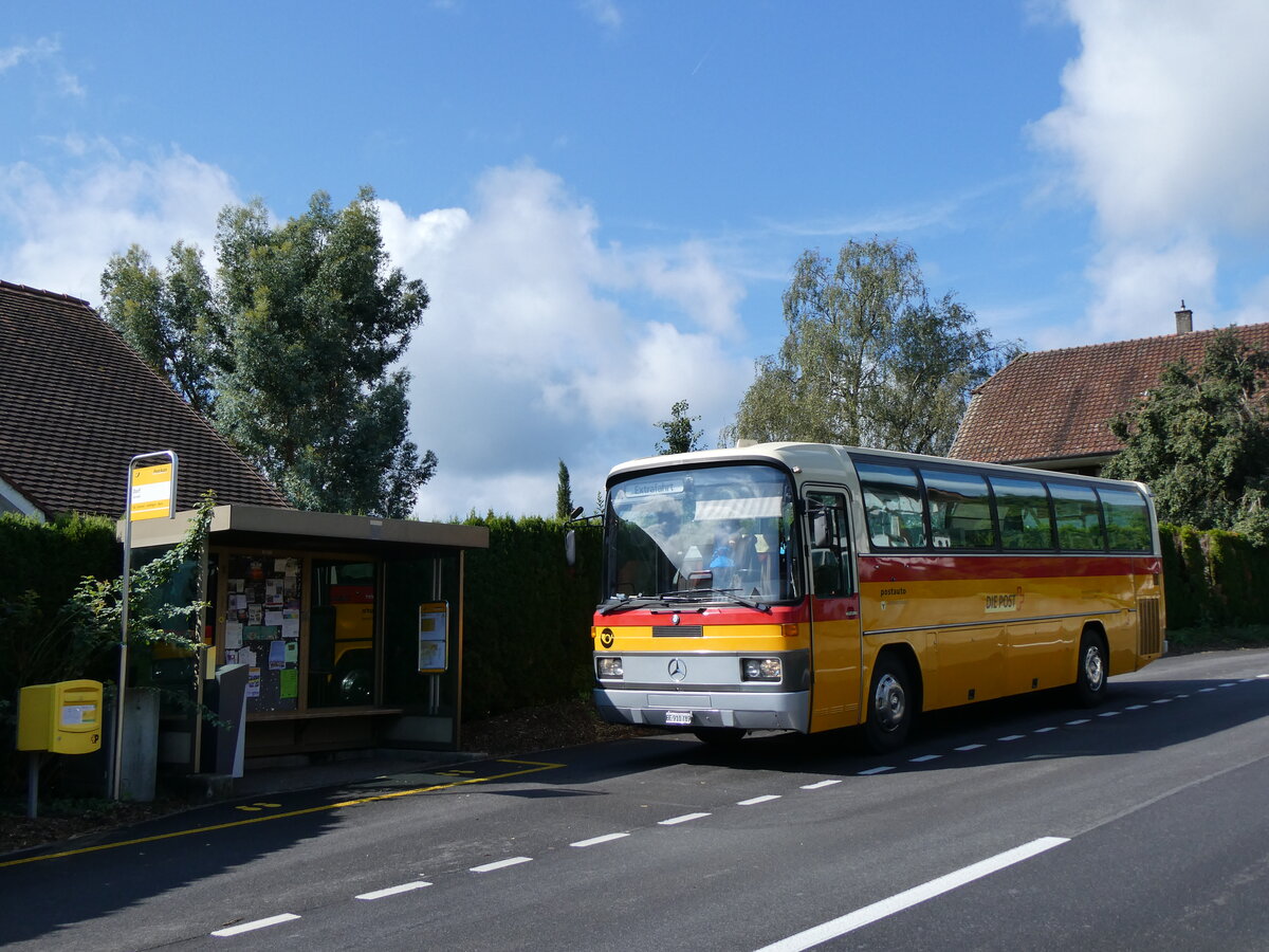 (266'890) - Buzzi, Bern - BE 910'789 - Mercedes (ex Mattli, Wassen PID 2295) am 10. September 2024 in Sriswil, Dorf