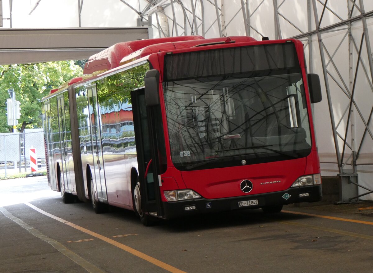 (266'957) - Bernmobil, Bern - Nr. 842/BE 671'842 - Mercedes am 14. September 2024 in Bern, Garage Europaplatz