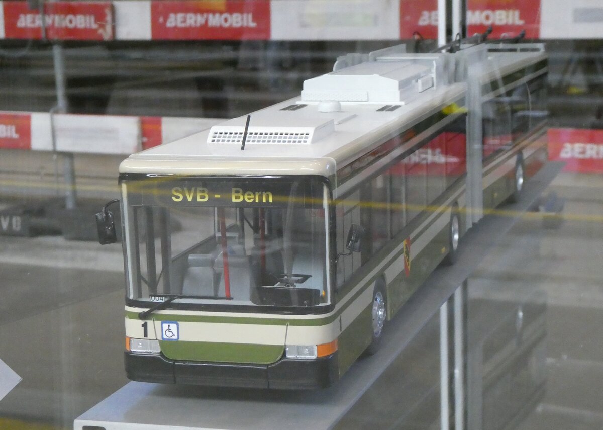 (266'984) - SVB Bern - Nr. 1 - NAW/Hess Gelenktrolleybus am 14. September 2024 in Bern, Garage Europaplatz (Modell)