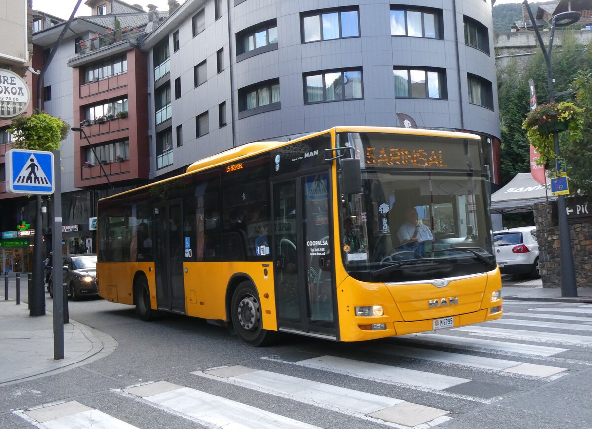 (267'153) - Coopalsa, Andorra la Vella - M 6795 - MAN am 17. September 2024 in La Massana, Centre de la Vila