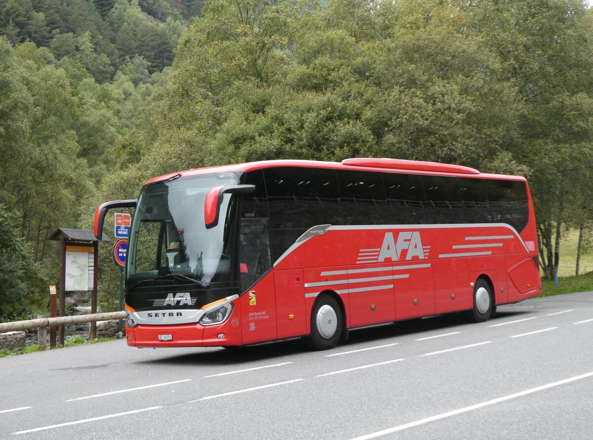 (267'179) - Aus der Schweiz: AFA Adelboden - Nr. 15/BE 26'702 - Setra am 18. September 2024 in Llorts, Les Salines