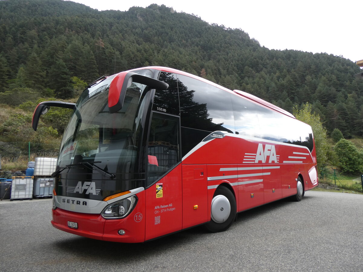 (267'239) - Aus der Schweiz: AFA Adelboden - Nr. 15/BE 26'702 - Setra am 18. September 2024 in Arinsal, Destilleries Andorra