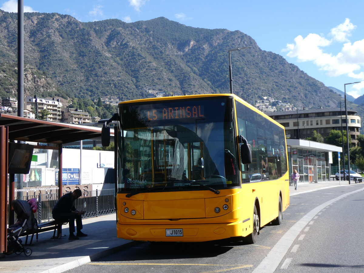 (267'284) - Coopalsa, Andorra la Vella - J1015 - MAN (ex CIA Andorra la Vella) am 19. September 2024 in andorra la Vella, Estaci Nacional Autobusos