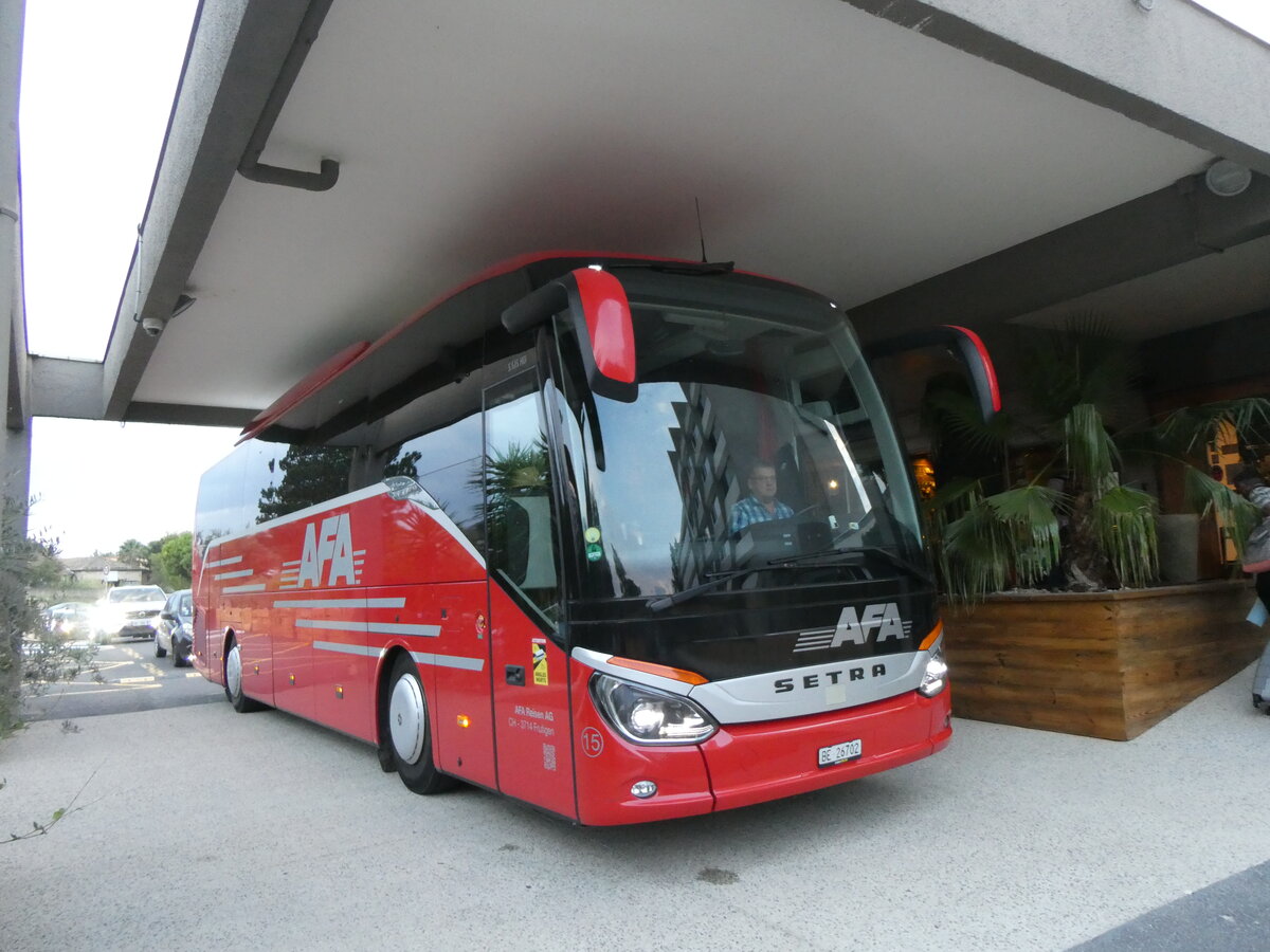 (267'369) - Aus der Schweiz: AFA Adelboden - Nr. 15/BE 26'702 - Setra am 20. September 2024 in Avignon, Novotel Nord