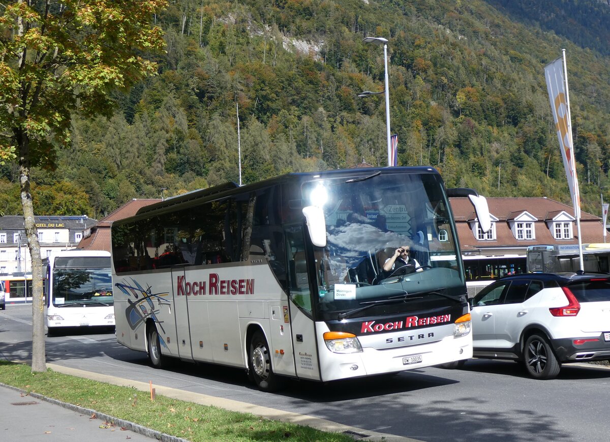 (267'827) - Koch, Giswil - OW 10'035 - Setra am 7. Oktober 2024 beim Bahnhof Interlaken Ost