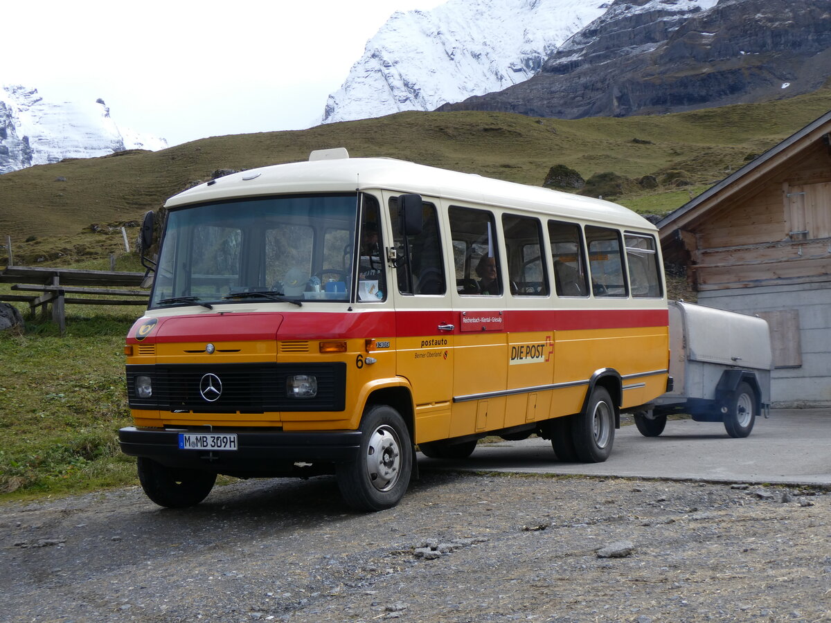 (268'109) - Aus Deutschland: Hahn, Mnchen - Nr. 6/M-MB 309H - Mercedes (ex Mller, CH-Ennetmoos Nr. 6; ex Portenier, CH-Adelboden Nr. 6/PID 492; ex Geiger, CH-Adelboden Nr. 6) am 12. Oktober 2024 auf dem Bundlger