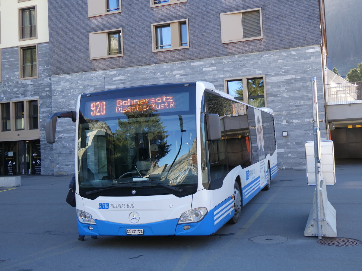 (268'808) - RTB Altsttten - Nr. 57/SG 131'724 - Mercedes am 29. Oktober 2024 beim Bahnhof Andermatt