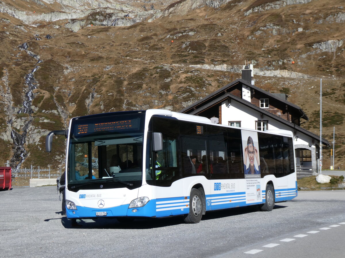 (268'817) - RTB Altsttten - Nr. 57/SG 131'724 - Mercedes am 29. Oktober 2024 auf dem Oberalppass