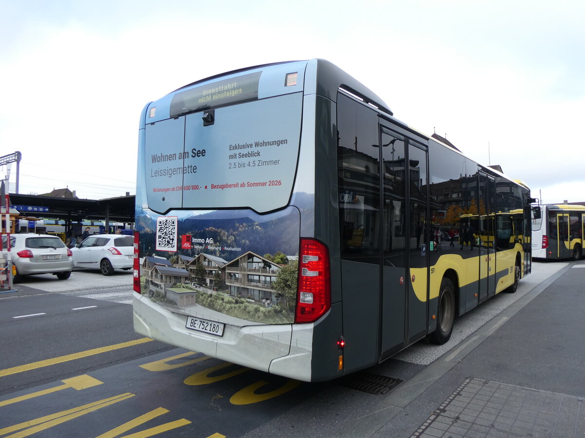 (268'866) - STI Thun - Nr. 180/BE 752'180 - Mercedes am 1. November 2024 beim Bahnhof Thun