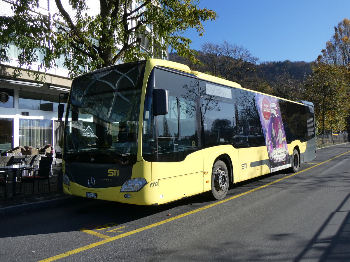 (268'887) - STI Thun - Nr. 178/BE 752'178 - Mercedes am 2. November 2024 bei der Schifflndte Thun