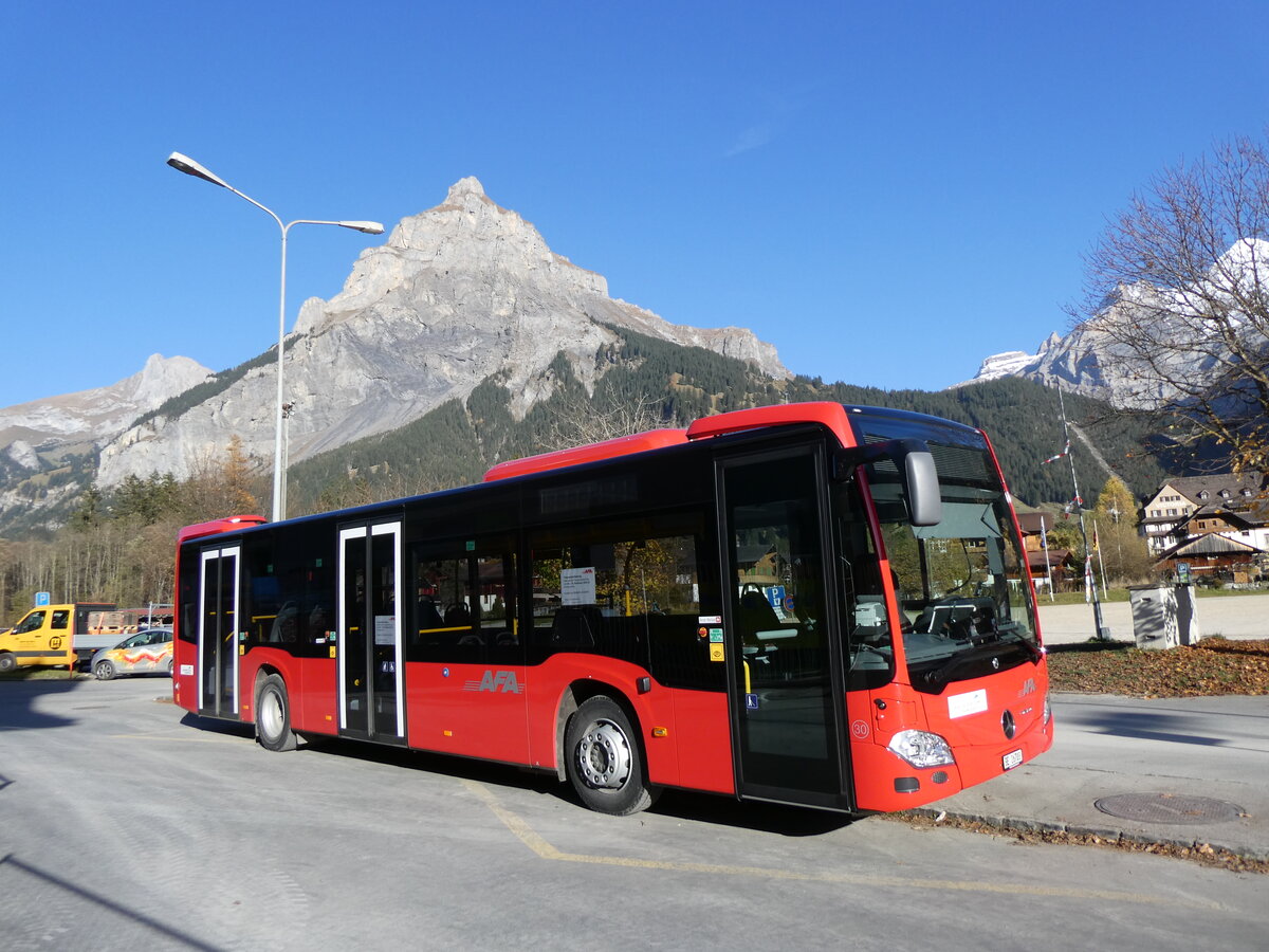 (268'949) - AFA Adelboden - Nr. 30/BE 26'703 - Mercedes am 5. November 2024 beim Bahnhof Kandersteg