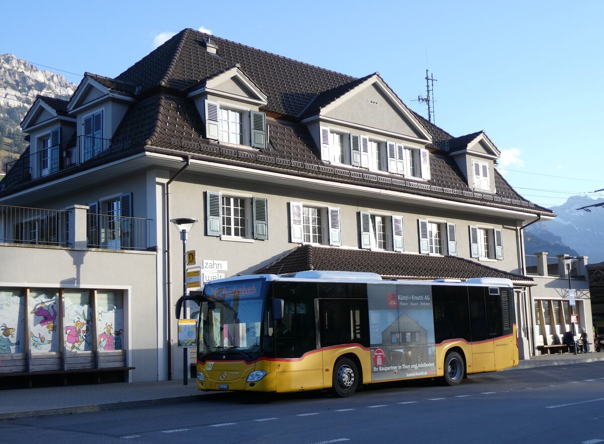 (268'960) - PostAuto Bern - BE 637'781/PID 11'216 - Mercedes am 5. November 2024 beim Bahnhof Frutigen