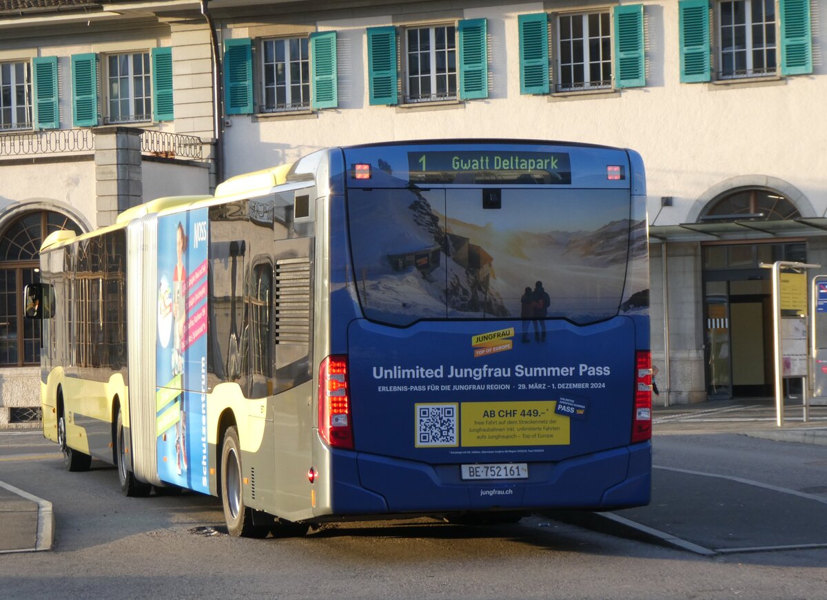 (269'011) - STI Thun - Nr. 161/BE 752'161 - Mercedes am 9. November 2024 beim Bahnhof Thun