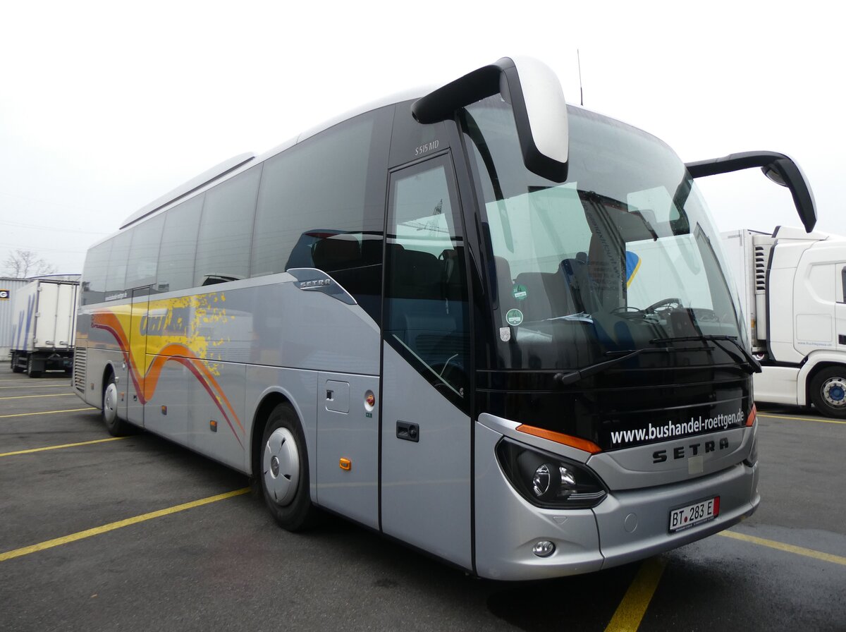 (269'121) - Aus Deutschland: Rttgen, Untersteinach - BT 283 E - Setra (ex Ohler, A-Pettenbach) am 10. November 2024 in Kerzers, Interbus