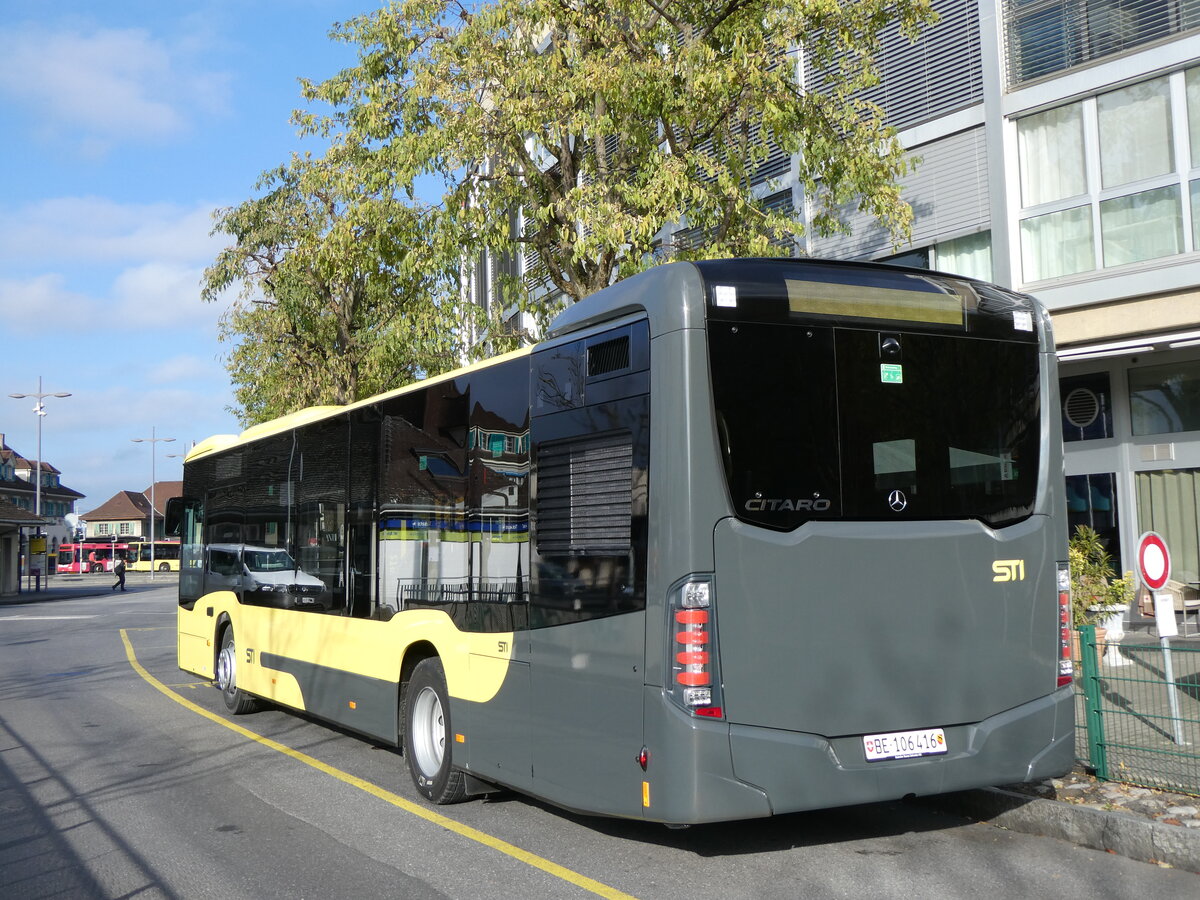 (269'153) - STI Thun - Nr. 416/BE 106'416 - Mercedes am 14. November 2024 bei der Schifflndte Thun