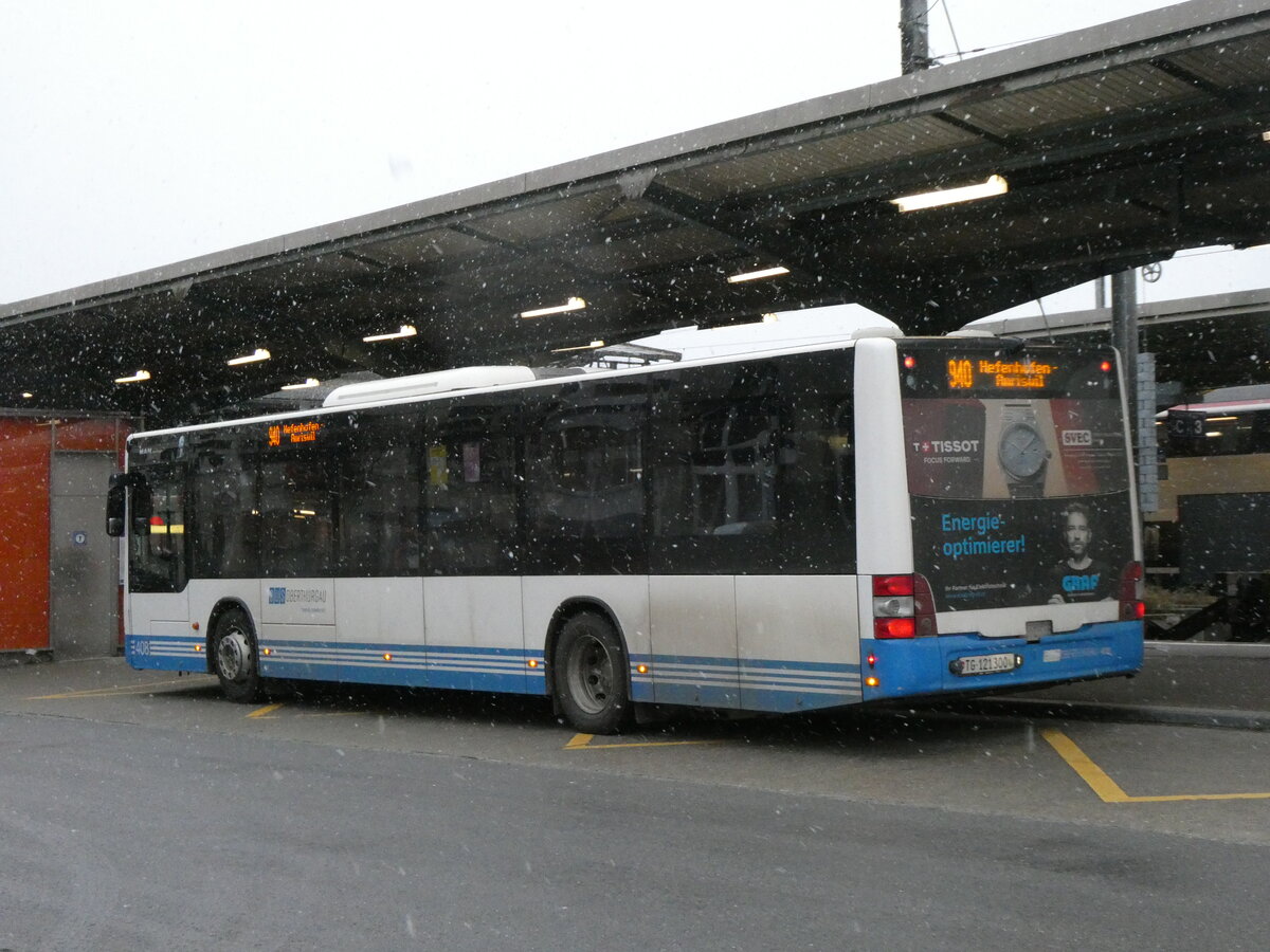 (269'331) - BOTG Amriswil - Nr. 408/TG 121'300 - MAN (ex Nr. 12) am 21. November 2024 beim Bahnhof Romanshorn