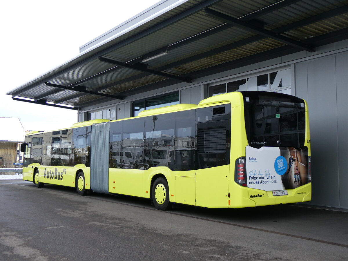 (269'336) - AAGL Liestal - Nr. 85/BL 7188 - Mercedes am 23. November 2024 in Winterthur, Daimler Buses