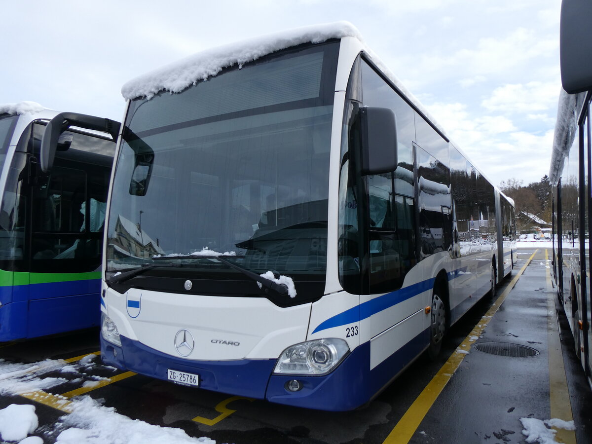 (269'354) - Odermatt, Rotkreuz - Nr. 233/ZG 25'786 - Mercedes am 23. November 2024 in Winterthur, Daimler Buses